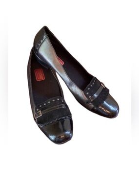 Munro American Kiltie Patent Suede Pewter Leather Wing Tip Old Money Shoes SZ 7N